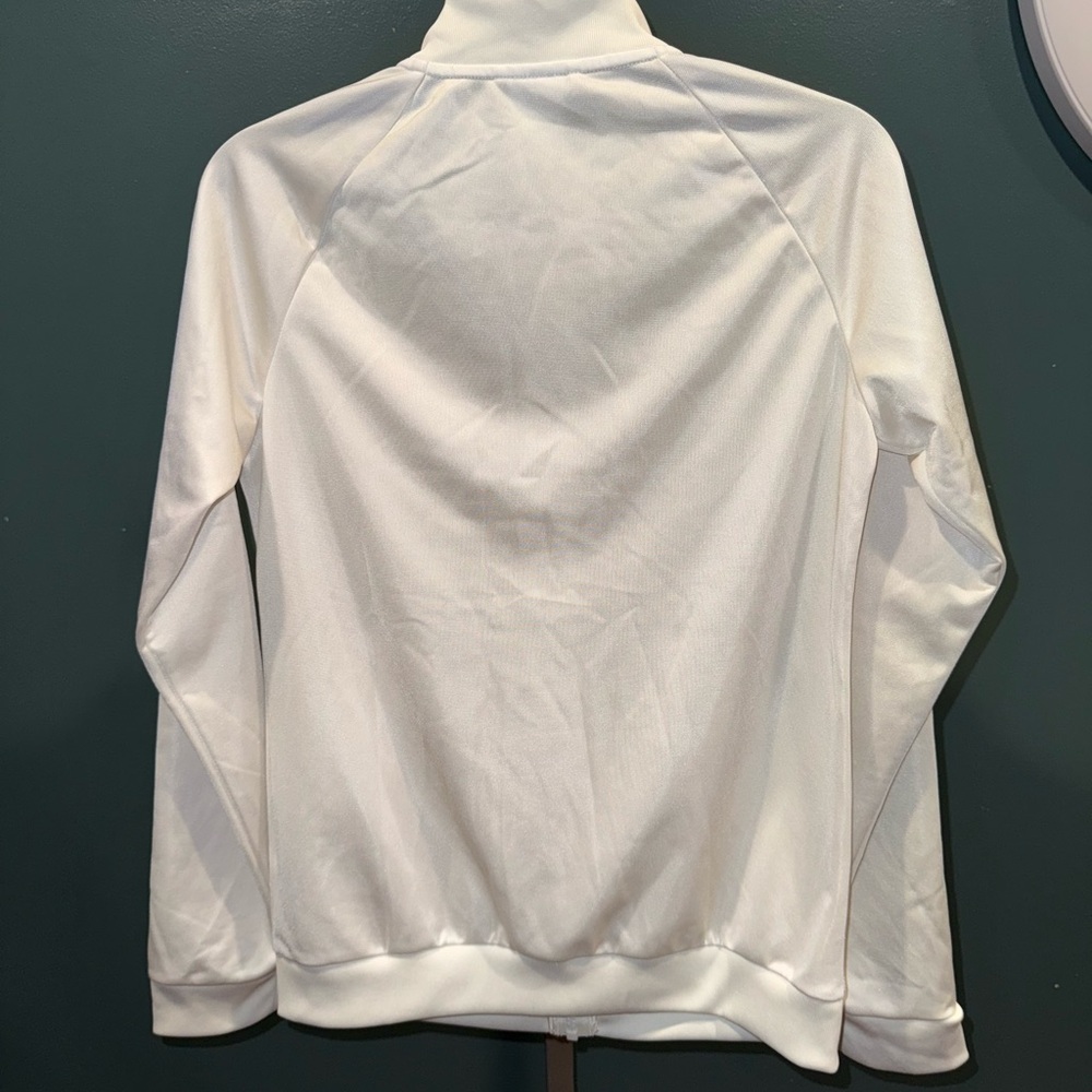 Adidas White Jacket with Black Accents - Picture 2 of 3